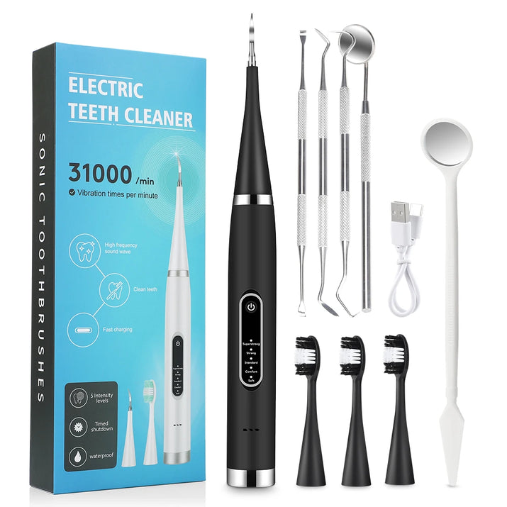 Electric Dental Scaler Calculus Remover Teeth Plaque Cleaner Teeth Whitening Dental Stone Removal 1Pc Toothbrush Head Oral Care