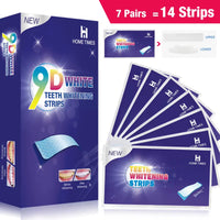 7/14/28 Pairs Teeth Brightening Strips for Teeth, 5D/9D Whitener Strips Reduced Sensitivity White Strips for Teeth Whitening