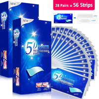 7/14/28 Pairs Teeth Brightening Strips for Teeth, 5D/9D Whitener Strips Reduced Sensitivity White Strips for Teeth Whitening
