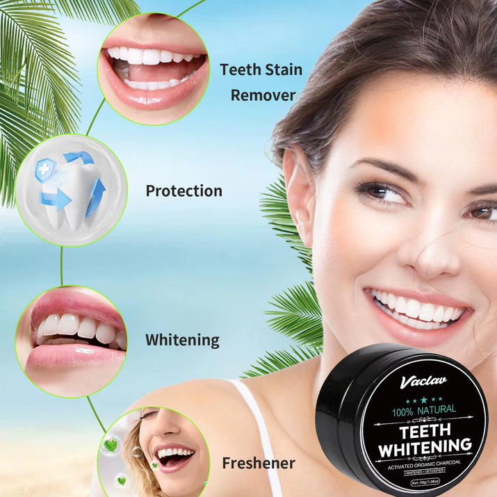 Activated Charcoal Teeth Whitening Powder, Charcoal Teeth Cleaning Powder, Coconut Shell Activated Charcoal Powder