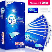 7/14/28 Pairs Teeth Brightening Strips for Teeth, 5D/9D Whitener Strips Reduced Sensitivity White Strips for Teeth Whitening